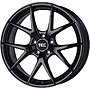 TEC Alufelge 10.0 J x 22 112/5/20/66,6  GT6 EVO Schwarz-Glanz TEC 10x22 5x112 ET20.00 black glossy