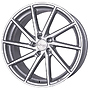 BROCK B37C CRY SIL FP 5X120 ET14 HB74.1 9,5x17 5x120 ET14.00 kristallsilber front-poliert