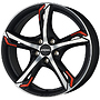 RONAL R62RED/JBMFK/50 8x19 5x120 ET50.00 jblack-matt-fk red