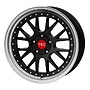 TEC Alufelge 8.5 J x 19 110/5/35/65,1  GT EVO Schwarz-Glanz-Hornpoliert TEC 8,5x19 5x110 ET35.00 black lip polished