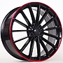 REPLICAS Vegas 8x19 5x112 ET42.00 gloss black red line