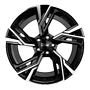 MAM RS5 7x16 5x100 ET38.00 black front polish