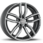 MAK 8.0x18, S:5x112.0x57.1, ET:40.0, MAK: Sarthe  MAK 8x18 5x112 ET40.00 gunmetal / polished