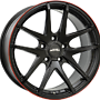 INTER ACTION RED HOT 7,5x17 5x112 ET45.00 dull black / red