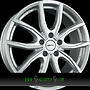 AUTEC VIDRA (VD) 6x16 5x100 ET45.00 brillantsilber