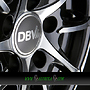 DBV TROPEZ 6,5x15 5x114,3 ET40.00 schwarz front poliert