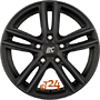 BROCK RC27 6,5x16 5x112 ET50.00 schwarz klar matt (skm)