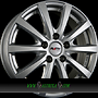 PLATIN P 69 7x17 5x108 ET42.00 polar silber