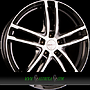 DEZENT TZ 6x15 4x100 ET53.00 dark - black polished