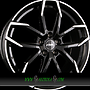 RIAL LUCCA 6,5x16 4x100 ET46.00 diamant schwarz frontpoliert