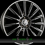 KESKIN KT18 TURBO 7x17 5x112 ET38.00 black lip polished (blp)