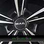 MAK EMBLEMA 6x15 4x100 ET30.00 black mirror face