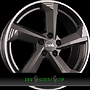 DBV TORINO III 7,5x17 5x100 ET40.00 anthrazit glänzend front poliert