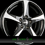 DBV 5SP 001 8x18 5x108 ET40.00 schwarz glänzend front poliert