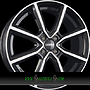 DEZENT TN 7x17 4x100 ET37.00 dark - schwarz frontpoliert