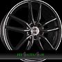 MAK EVO 8x18 5x112 ET43.00 gloss black mirror ring