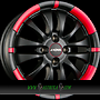 RONAL R59 6x15 4x100 ET45.00 jetblack-matt-red rim