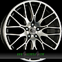 DIEWE FINA 8x18 5x112 ET45.00 nero machined - schwarz matt frontpoliert