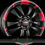 RONAL R59 7,5x17 5x105 ET42.00 jetblack-matt-red rim