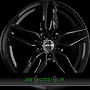 GMP FASTEN 7,5x17 5x108 ET40.00 glossy black