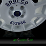 SPARCO TERRA 7x16 4x100 ET37.00 white + blue lettering