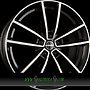 BORBET W 7x17 5x108 ET45.00 black polished glossy