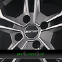 GMP MATISSE 7x17 4x100 ET45.00 matt anthracite diamond