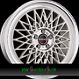 BORBET B 7x17 4x100 ET30.00 silver rim polished