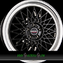 BORBET B 7x17 4x100 ET38.00 black rim polished