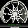 AXXION X1 8,5x19 5x112 ET45.00 daytona grau hochglanzpoliert (dgp+)