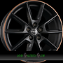 BORBET LX 8x18 5x112 ET40.00 black matt rim copper