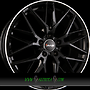 AVUS AF19 7,5x17 5x112 ET47.00 black polished lip