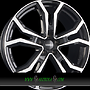 DBV MILANO TV 7x18 5x114,3 ET45.00 schwarz glänzend front poliert