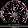 KESKIN KT20 FUTURE 8,5x19 5x112 ET30.00 matt black red inside (mbri)