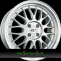  GTP 020 7,5x17 4x100 ET35.00 silber felgenbett poliert