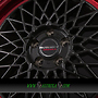 BORBET B 7x17 4x100 ET30.00 black rim red