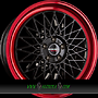 BORBET B 7x17 4x100 ET30.00 black rim red