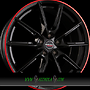 BORBET LX 8x19 5x114,3 ET50.00 black glossy rim red