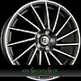 DIEWE BRIOSA 8x18 5x108 ET40.00 nero machined - schwarz matt frontpoliert