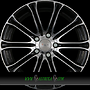 AVUS AC-MB1 8x18 5x120 ET15.00 black polished