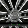 MAK SAFARI 6 7,5x17  ET45.00 gun metal mirror face