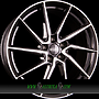 DOTZ SPA 7,5x17 5x100 ET45.00 dark - schwarz glänzend frontpoliert