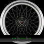 BORBET B 8x18 5x108 ET40.00 black rim polished