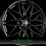 DOTZ SUZUKA 8x18 5x108 ET45.00 black - schwarz glänzend