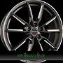 BORBET LX 8,5x19 5x114,3 ET37.00 graphite spoke rim polished