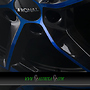 RONAL R66 8x19 5x112 ET35.00 jetblack blue tinted