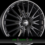 AEZ BERLIN 7,5x18 5x112 ET33.50 black - black polished lip