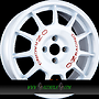 OZ LEGGENDA 7x17 4x108 ET42.00 race white + red lettering