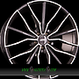  GLS301 8,5x19 5x112 ET42.00 metallic black machined face