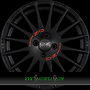 OZ SUPERTURISMO GT 7x18 4x100 ET50.00 matt black + red lettering